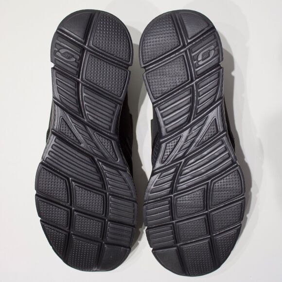 Skechers Equalizer Memory Foam Slip On Black Sneakers Men Size 11 - Minimal Wear - Picture 12 of 15